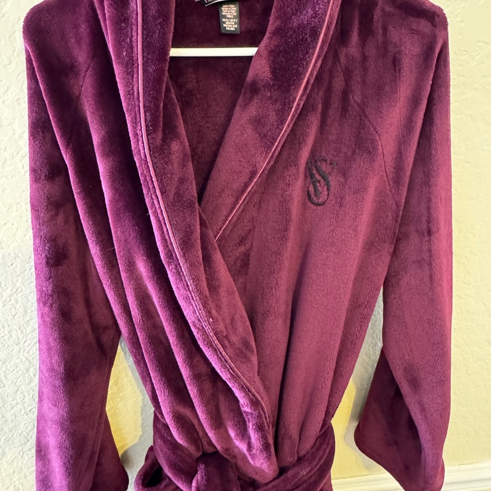 Victoria's Secret Luxurious burgundy/purplish Robe